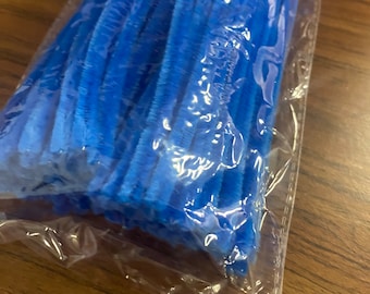 100pc Chenille Stem Pipe Cleaner - Royal - MD9375