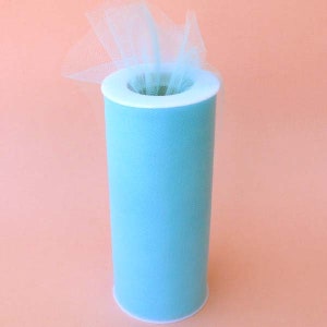 6&quot; Light Blue - Tulle Fabric-25yds/Spool
