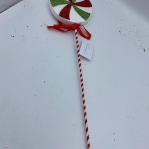 17&quot; Candy Cane Lollipop - Red/Green - B536A