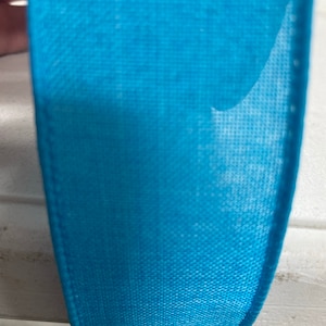 1.5”x10yd wired teal ribbon, teal Denim Wired Ribbon, wired ribbon, 10yd ribbon, plain ribbon, wreath supplies, denim, RW8015