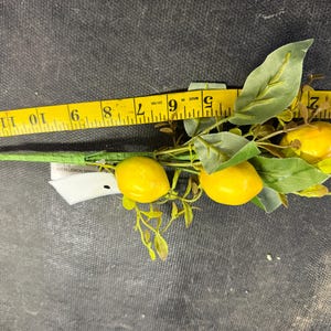 16.5&quot; Lemon Pick W/Silk & Plastic Leaves WF616
