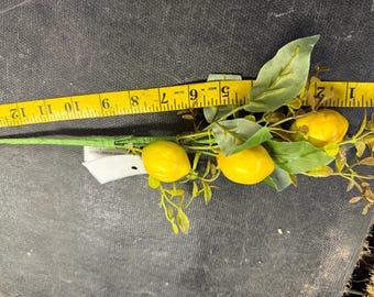 Palillo de limón de 16,5" con hojas de seda y plástico WF616
