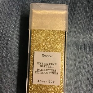 Gold - 4.5 Ounce Extra Fine Glitter 30029668  - Darice Extra Fine Glitter