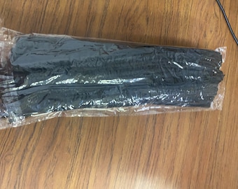 100pc Chenille Stem Pipe Cleaner - Black - MD9057