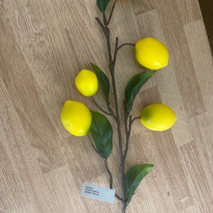 22.5” Lemon Spray W Leaves WF543