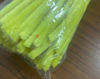 Limpiador de pipas de chenilla (100 unidades) - Amarillo - MD9275