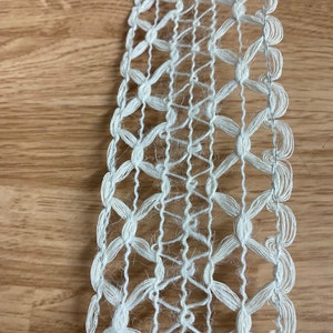2.5&quot;X10yd Wired Hex Open Weave Ribbon - White - RJ33240-01