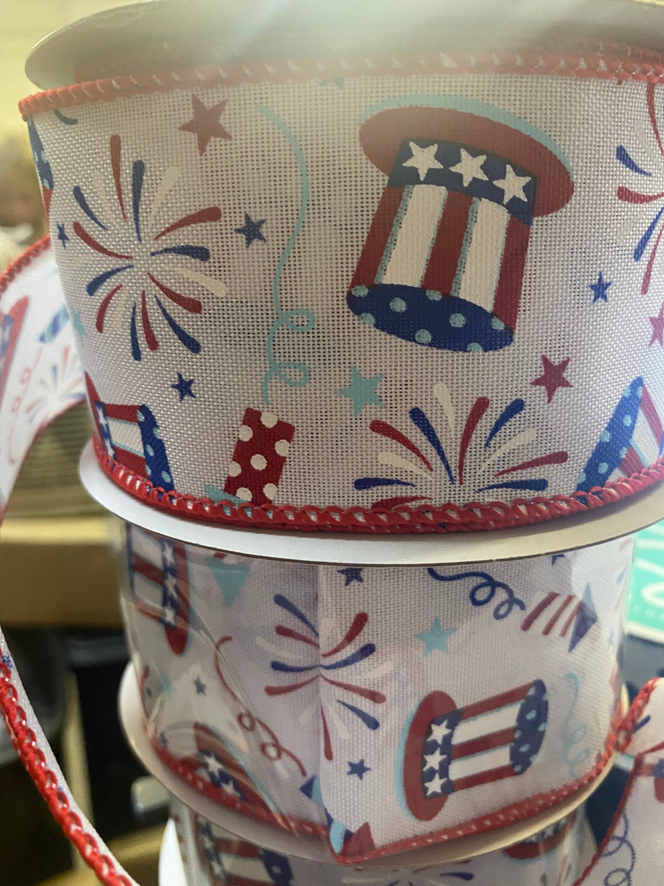 6 Rollen Patriotisches Band Rot-weiß-blau – 4,5 M Pro Rolle, Für 4. Juli Deko & DIY