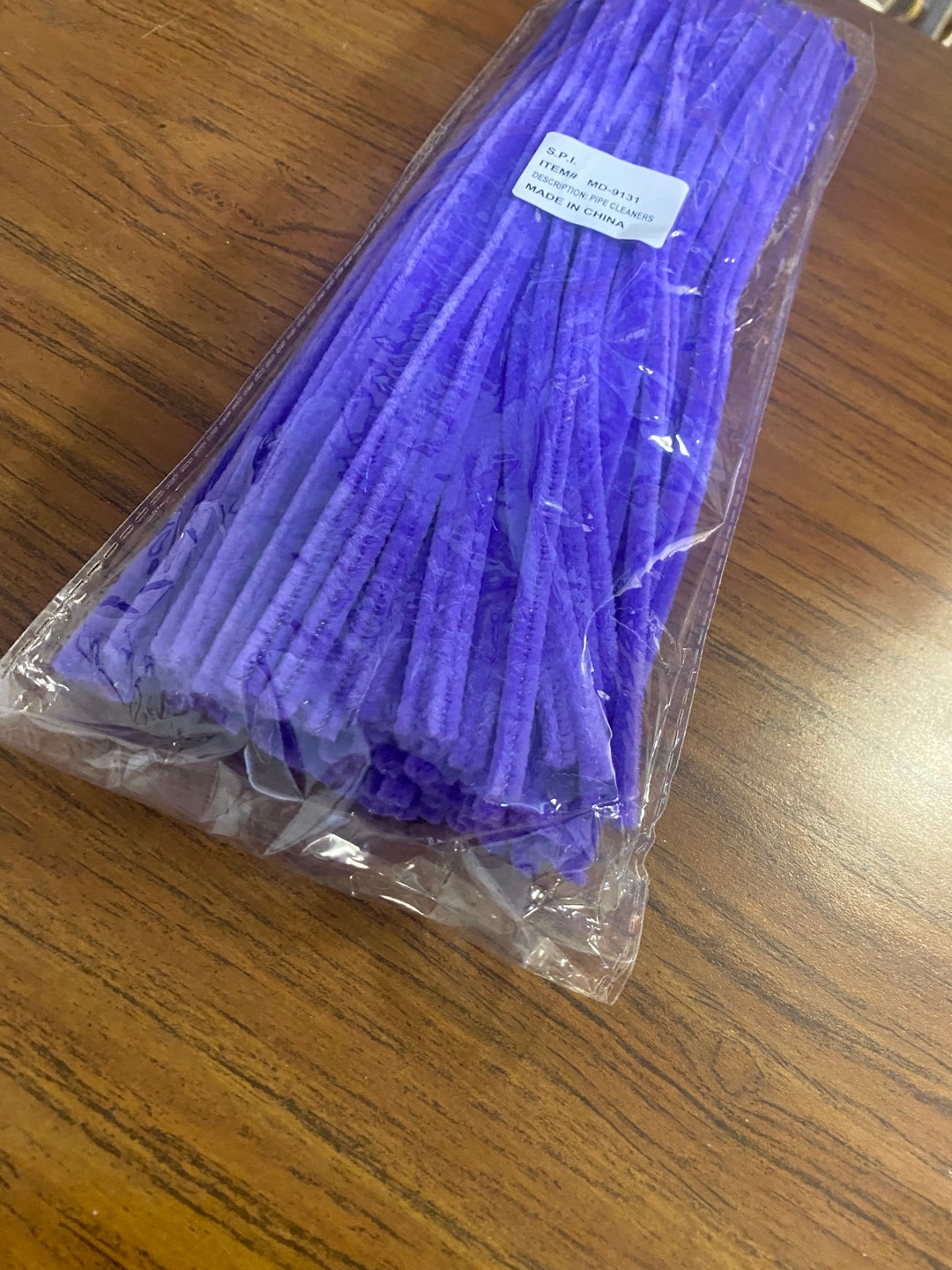 100pc Chenille Stem Pipe Cleaner Purple MD9131 Etsy