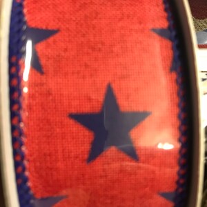 Nastro patriottico cablato da 1,5"x10yd, nastro rosso e blu, nastro cablato, nastro del 4 luglio, nastro Americana, nastro rosso, patriottico