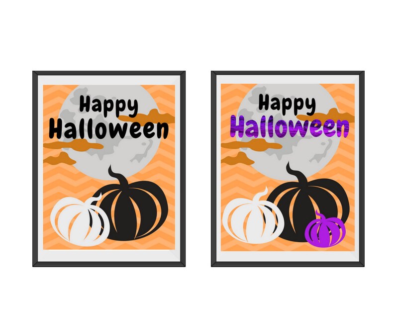 Cute Halloween Art / Printable / Halloween Decor / Instant - Etsy