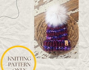 Beginner Super Bulky Fold Brim Hat Pattern