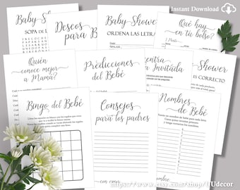 Juegos De Baby Etsy