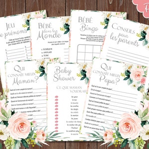 Jeux Baby Shower A Imprimer Etsy