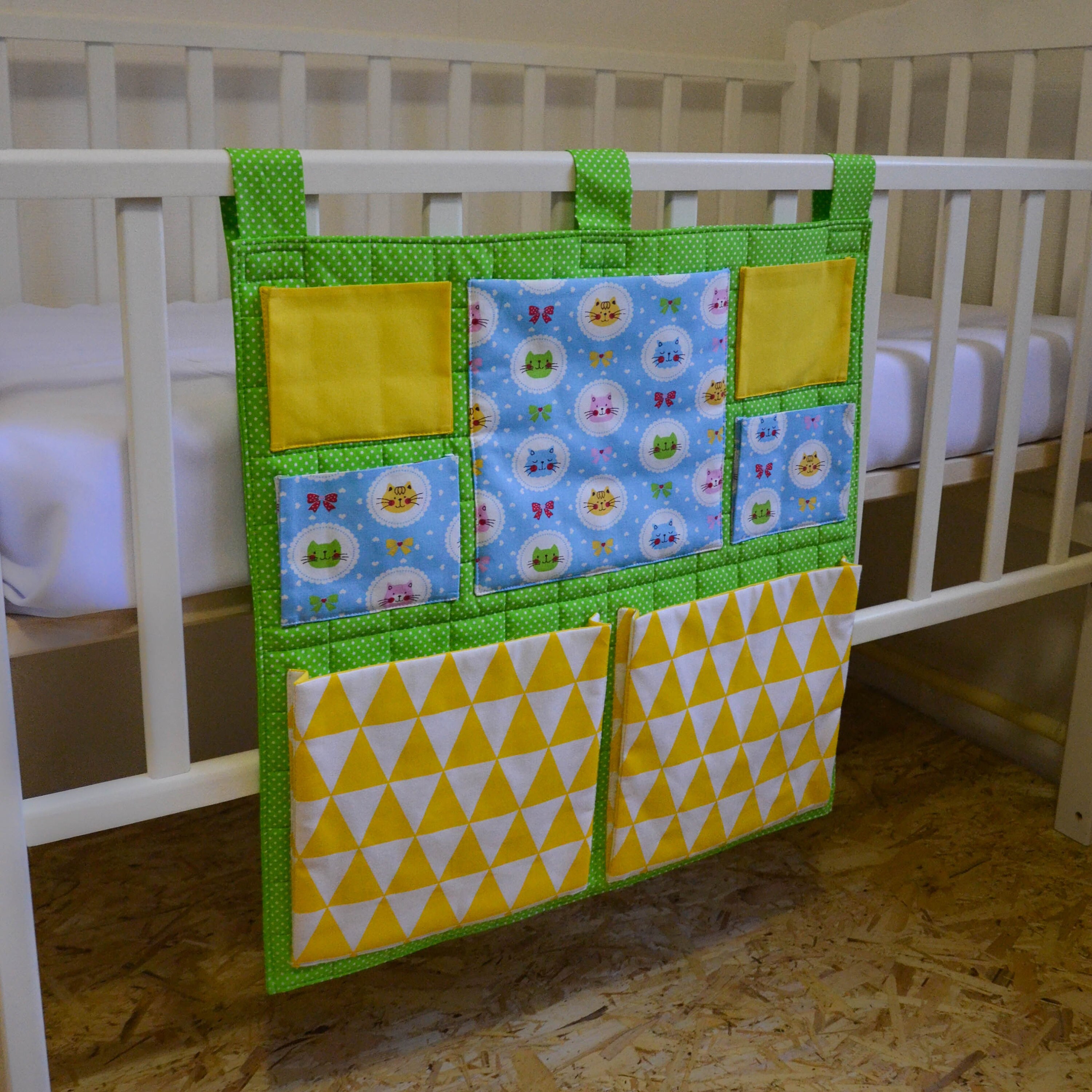 Nursery Crib Organizer Cot Bed Organizer Diaper Organizer Etsy