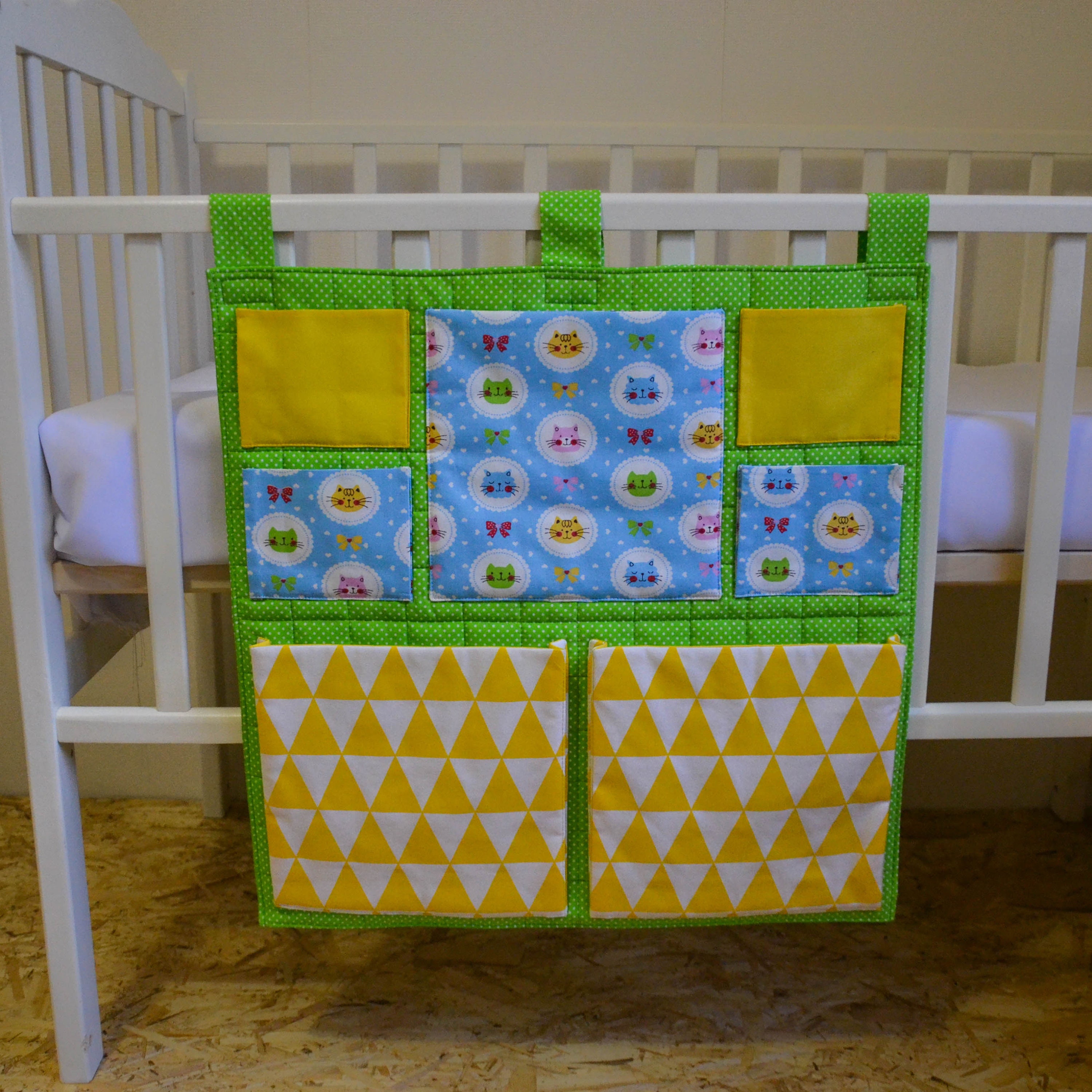 Nursery Crib Organizer Cot Bed Organizer Diaper Organizer Etsy