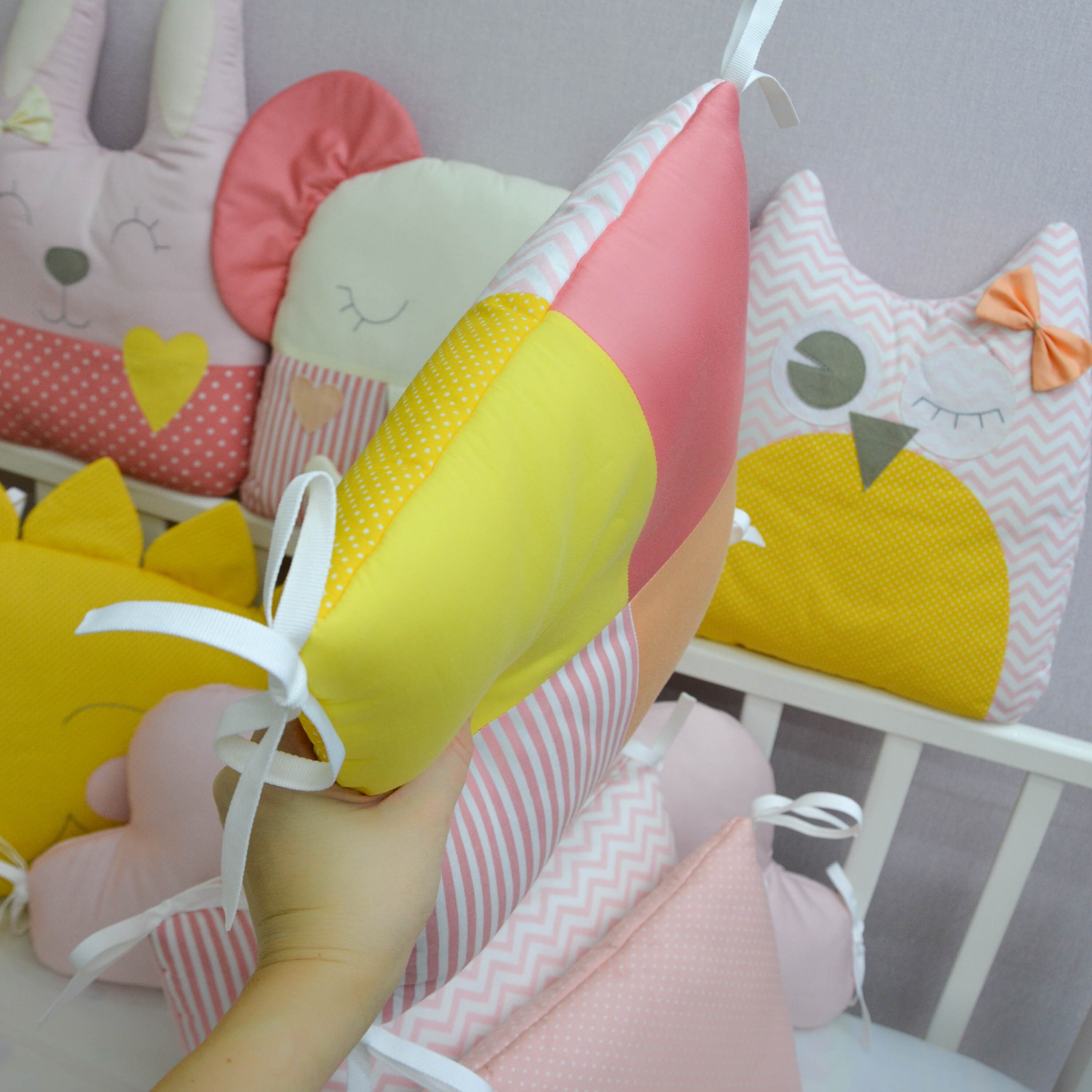 Crib bumper Baby bed bumper Crib bedding Cot bumper set Etsy