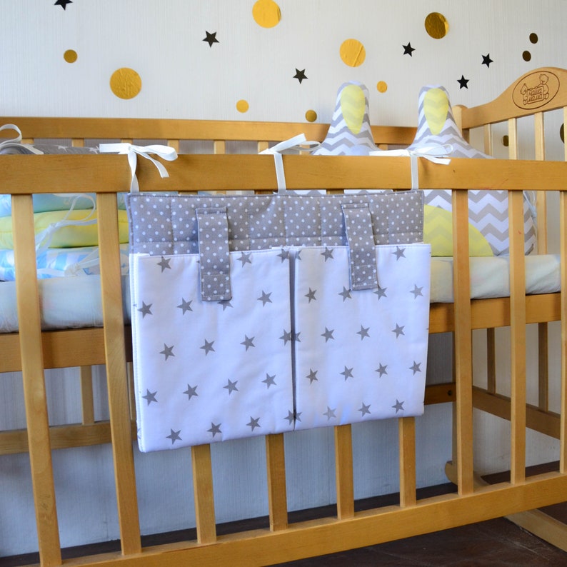 Nursery Crib Organizer Cot Bed Organizer Diaper Organizer Etsy