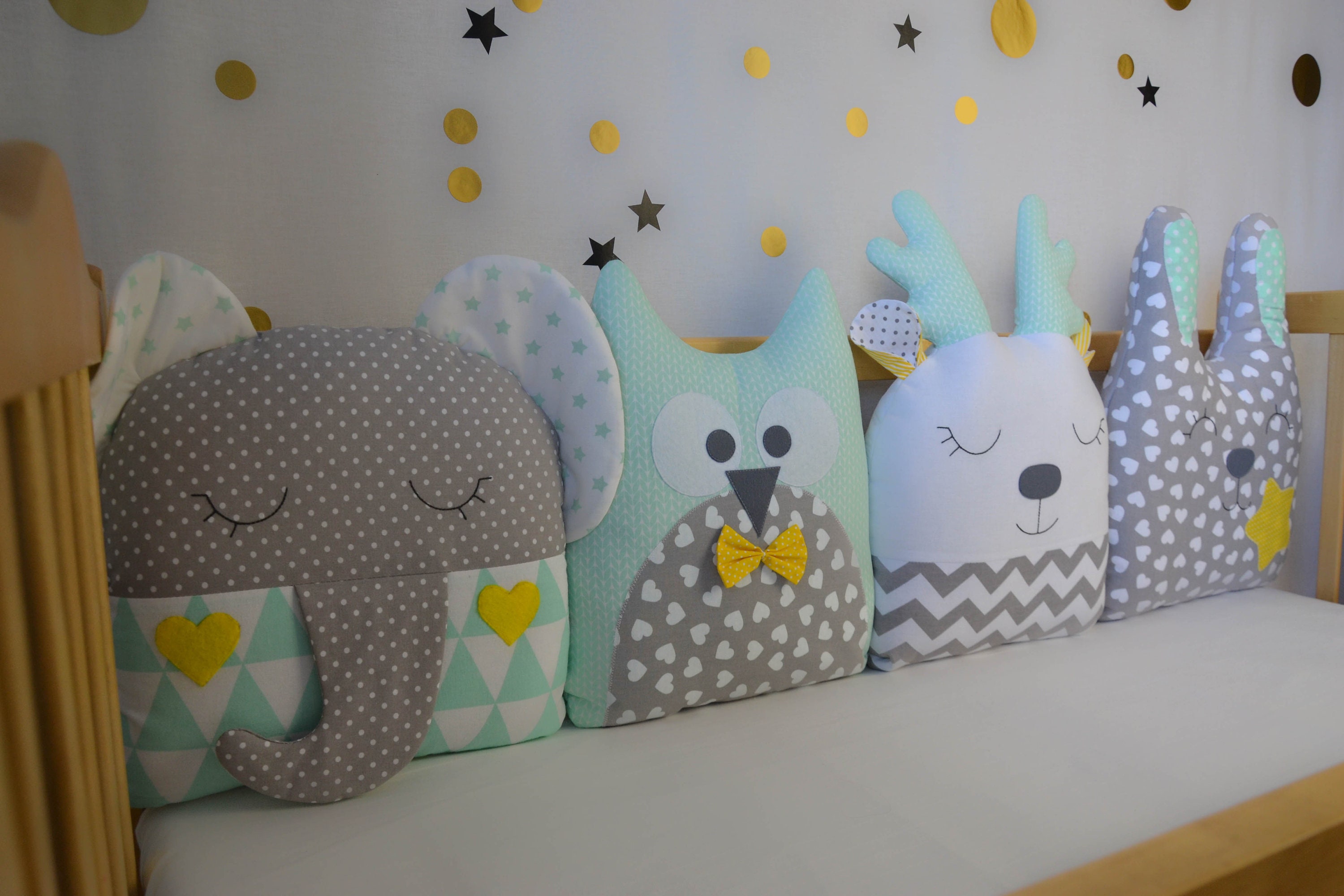 Crib bumpers Baby bed bumper Crib bedding Cot bumper set Etsy