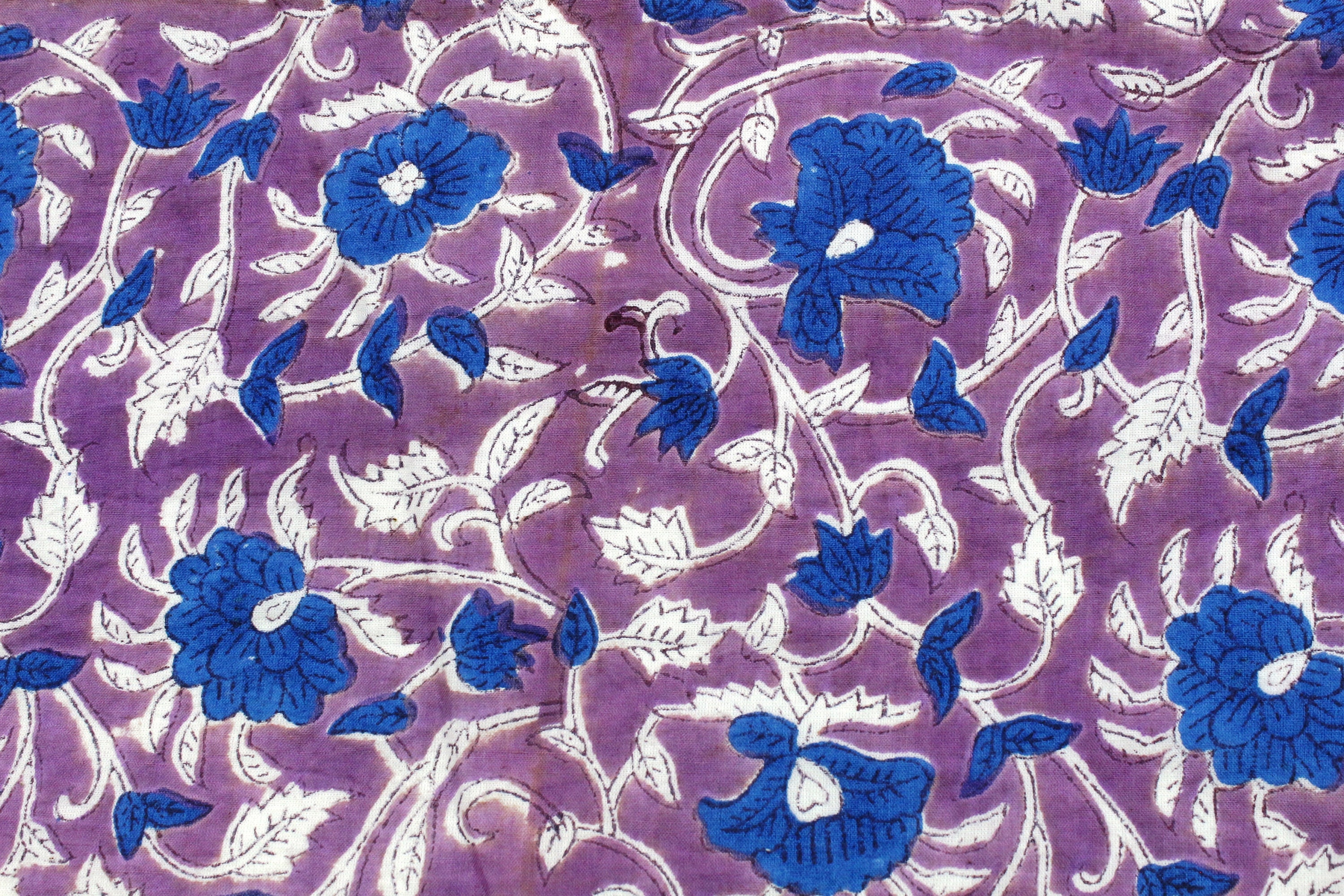 10 yards Indian Hand Made sanganerI pure cotton fabric hand block printed fabric
