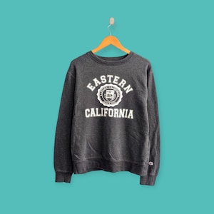 vintage eastern California university sweatshirt eastern California university crewneck sweater pullover nice gray colour size large