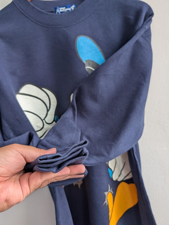 Vintage 90s Donald Duck Mirror Print Sweatshirt Donald Duck