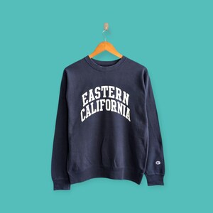 eastern California university sweatshirt eastern California university crewneck sweater pullover college style blue colour size medium