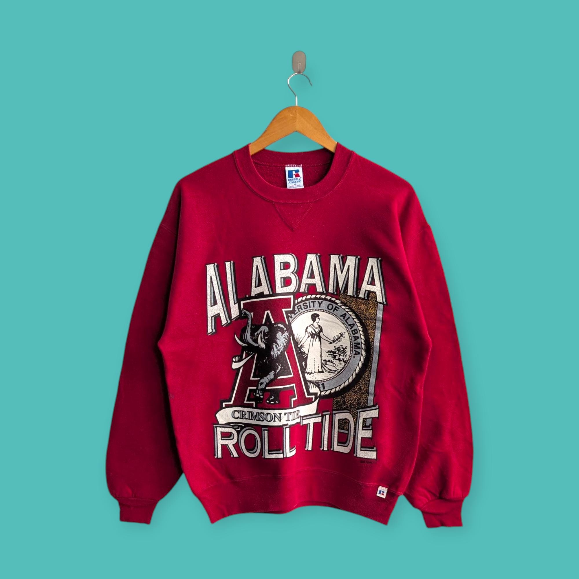 Vintage 90s Alabama Crimson Tide Sweatshirt University of Alabama