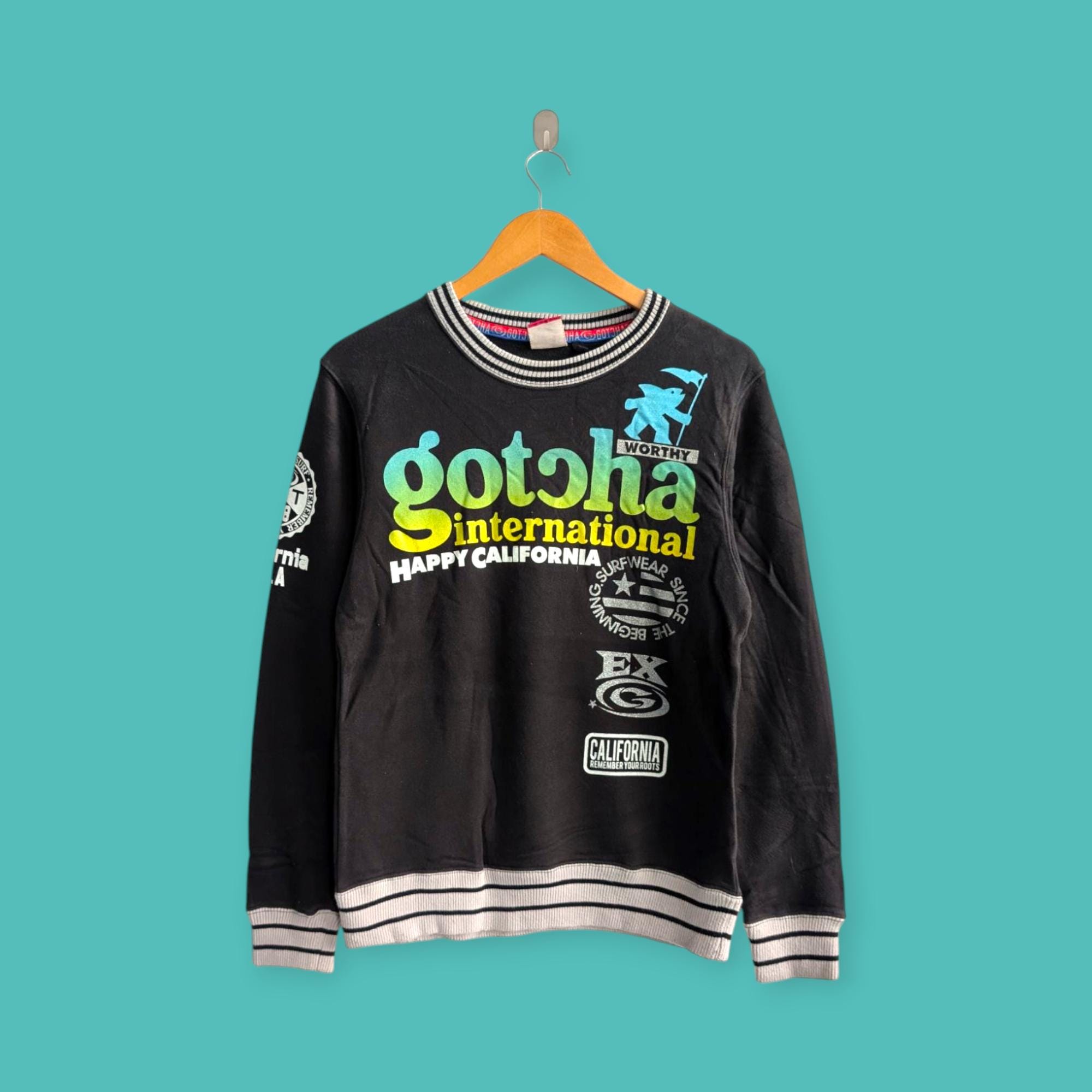 Vintage Gotcha Surf Surfing Sweatshirt Gotcha Crewneck Gotcha