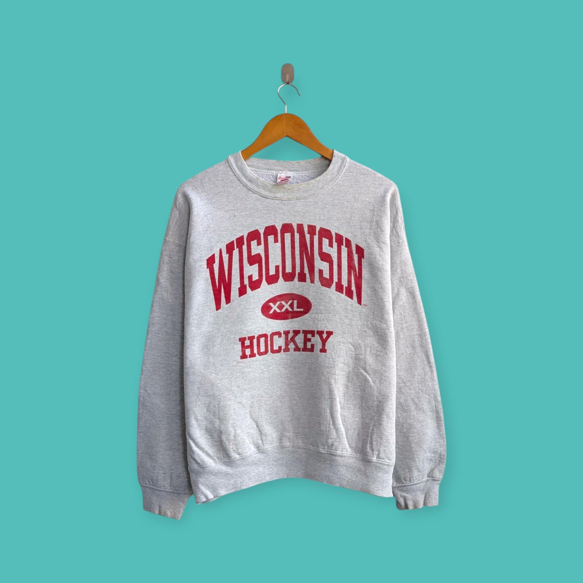 Vintage Wisconsin Hockey - Etsy