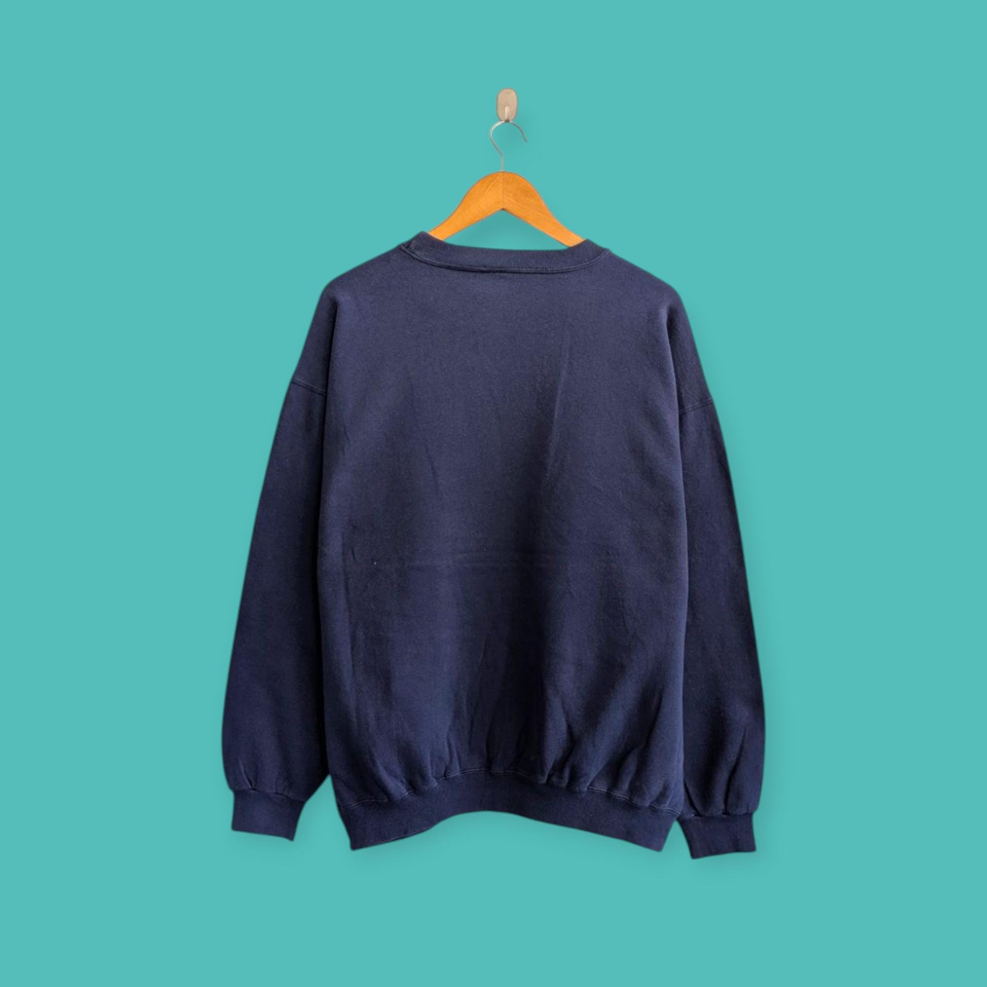 Vintage 90s Nike Small Swoosh Sweatshirt Embroidered Logo Crewneck