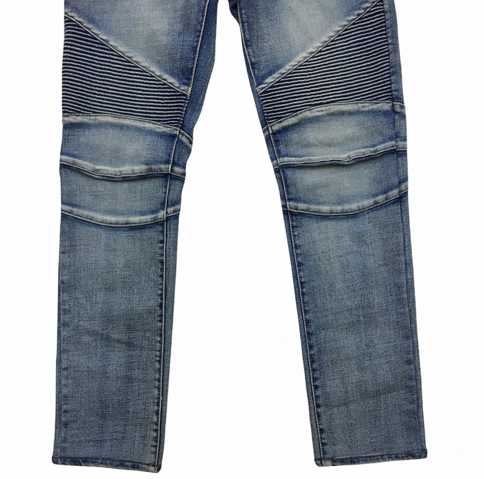 Very Rare Balmain Paris Denim Jeans Brand Fashion Designer Style Streetwear Fashion Bikers Style Panelled Mens Fashion Etsy UK