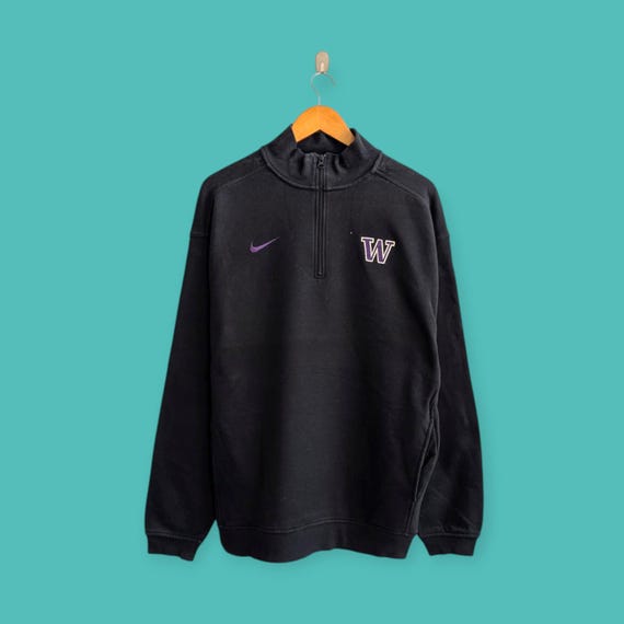 Nike Washington スウェットシャツ Vintage Y2K Washington Huskies Sweatshirt Embroidered Logo