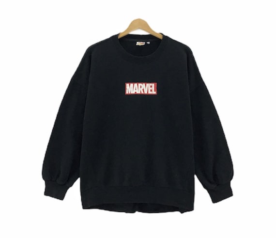 Rare!!! Marvel Medium Box Logo Print Spellout Crew