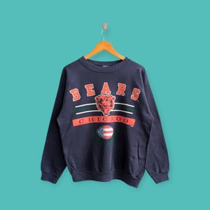 vintage 90s Chicago bears sweatshirt Chicago bears crewneck Chicago bears sweater pullover streewear style nice blue colour size large