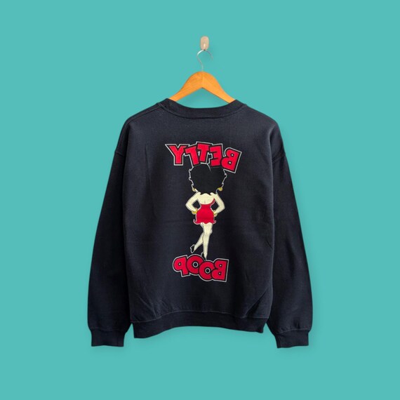 Vintage 90s Betty Boop Mirror Print Sweatshirt Betty Boop Crewneck