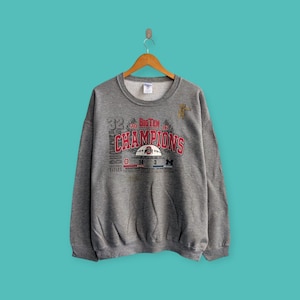 vintage Ohio state buckeyes sweatshirt Michigan wolverines crewneck super bowl sweater pullover streewear style gray colour size x-large