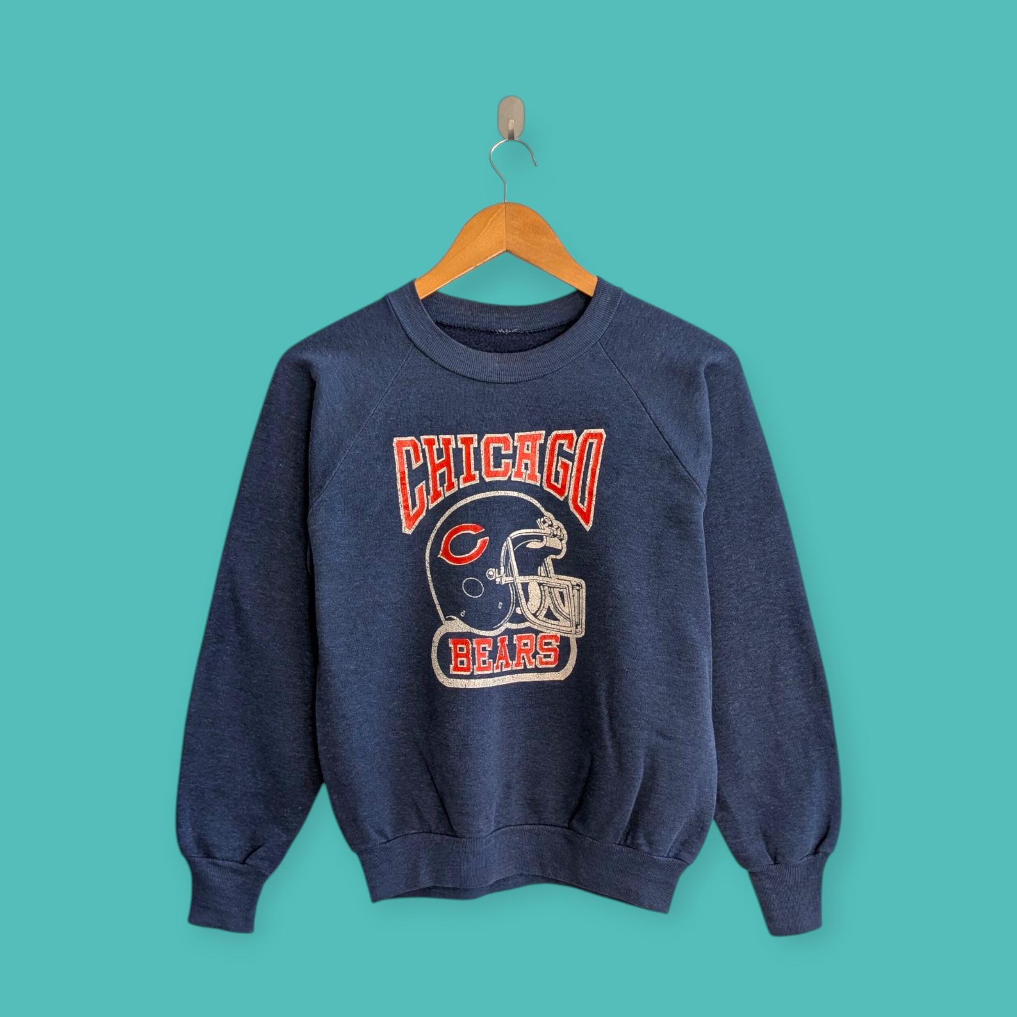 CHICAGO Bears セーター Vintage 80s 90s Chicago Bears Sweatshirt Chicago Bears Crewneck