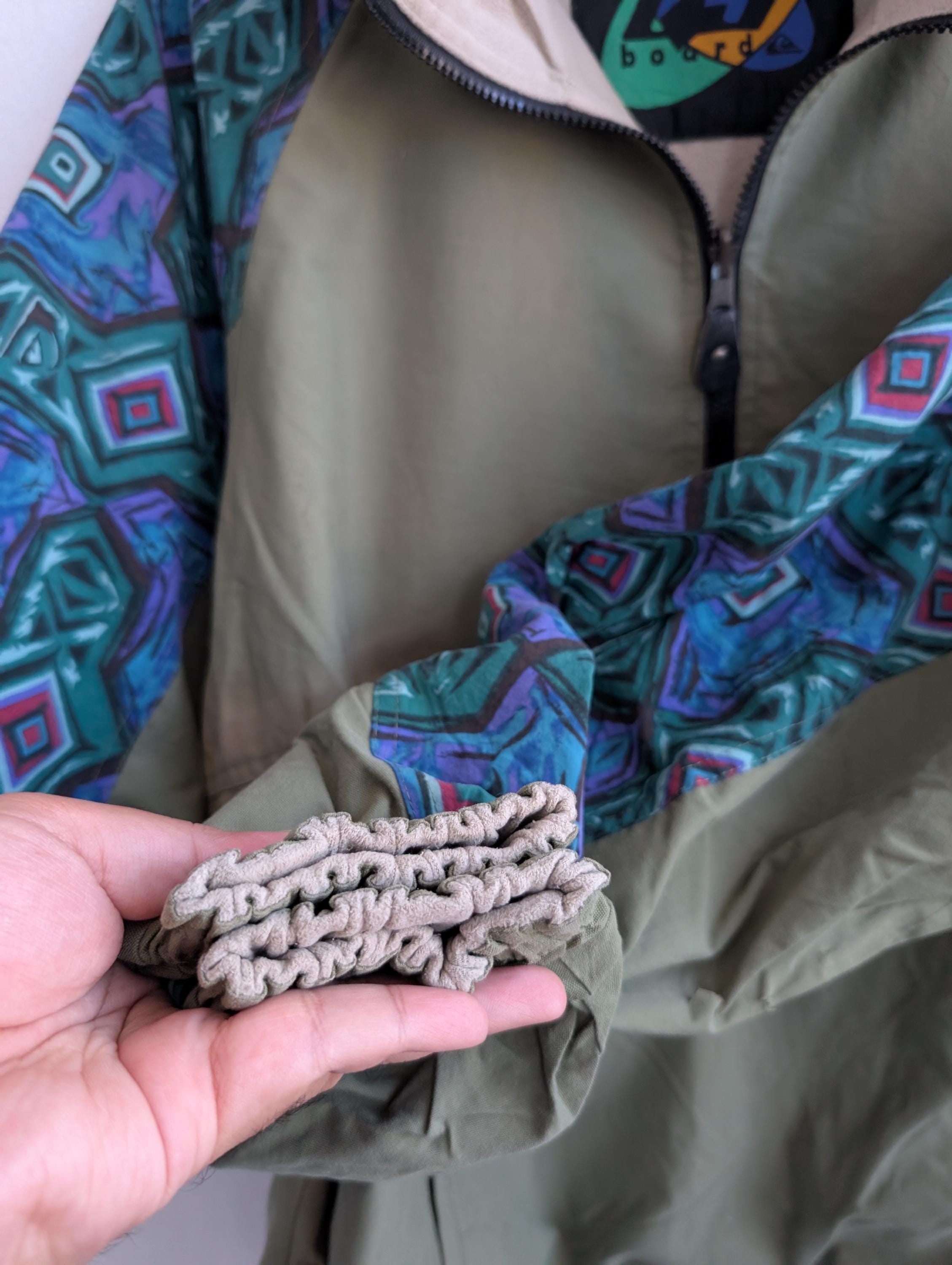 Vintage 90s Quicksilver Navajo Style Reversible Jacket Surf