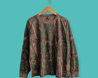vintage 90er jahre echter baum baum t shirts pflanzen natur t stücke streewear t shirts grün farbe grösse x-Large