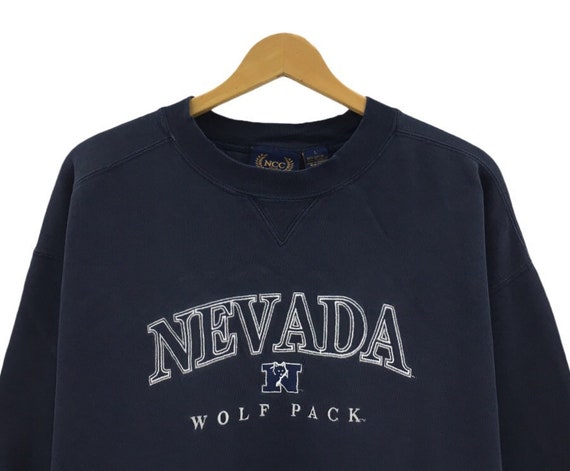 Rare! Vintage Nevada Wolf Pack Big Logo Spell Out… - image 2