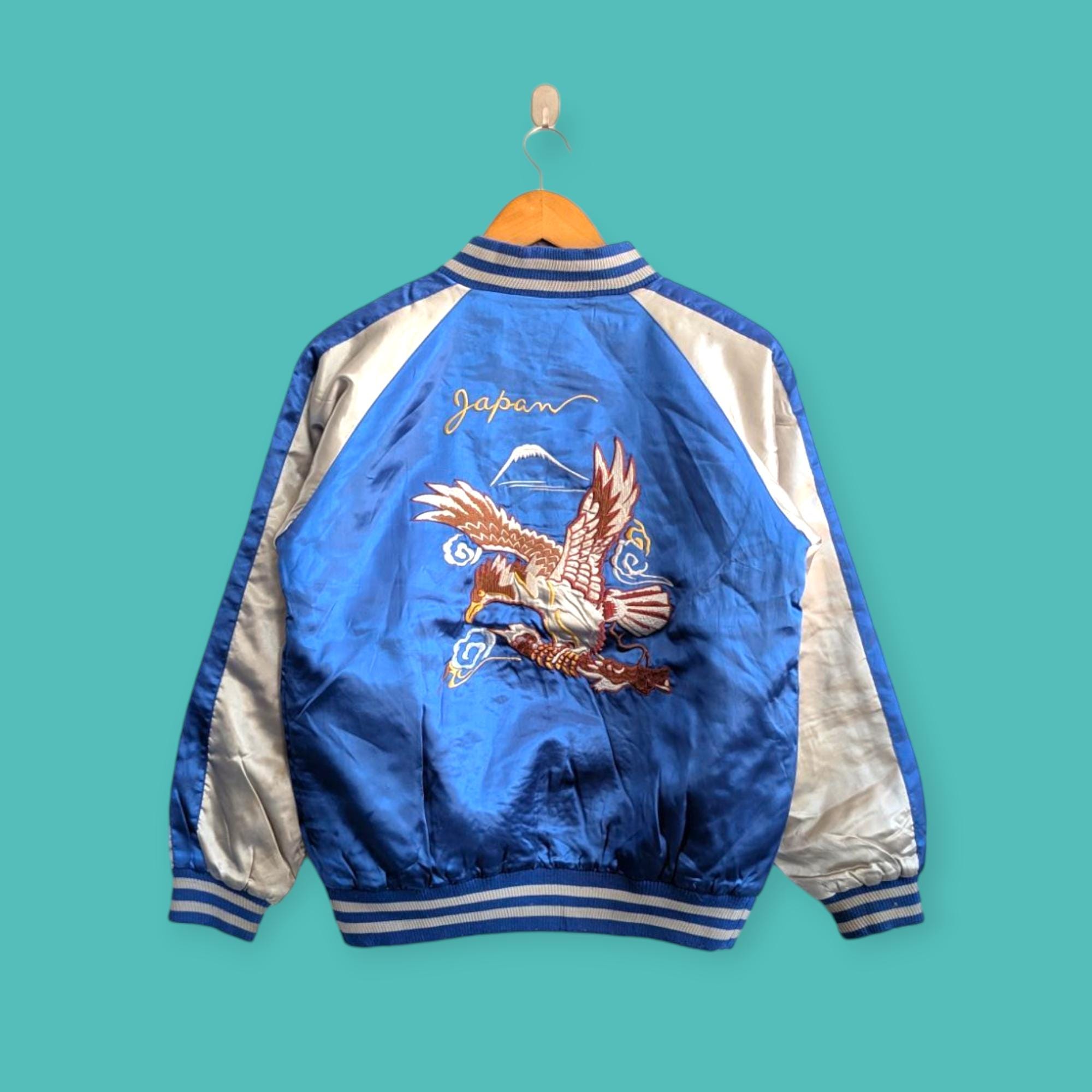 JAPANESE EMBROIDERED JACKETS 1&2,スカジャン Mens Sukajan Souvenir Jacket Japanese Pattern Embroidery