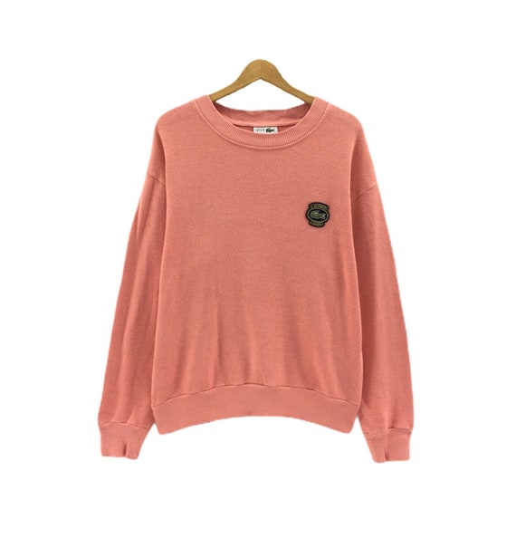 pink lacoste jumper