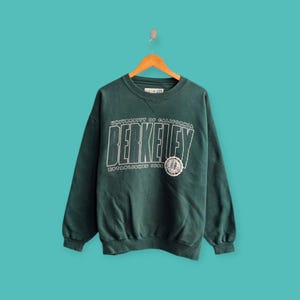 vintage university of California sweatshirt university of California Berkeley crewneck sweater pullover college green colour size medium
