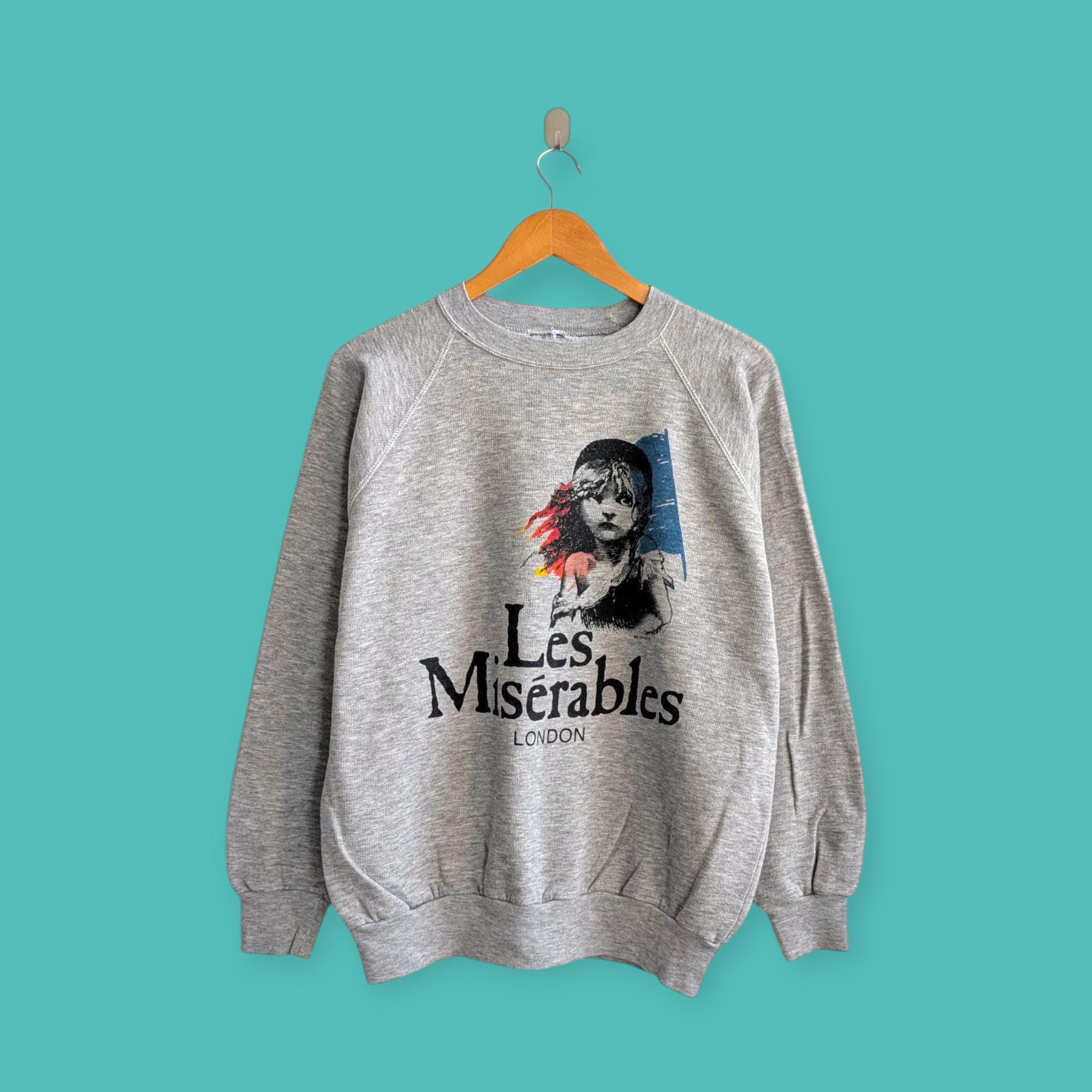 vintage 80’s Les Misérables スウェット Vintage 1986 Les Miserables London Sweatshirt Les Miserables
