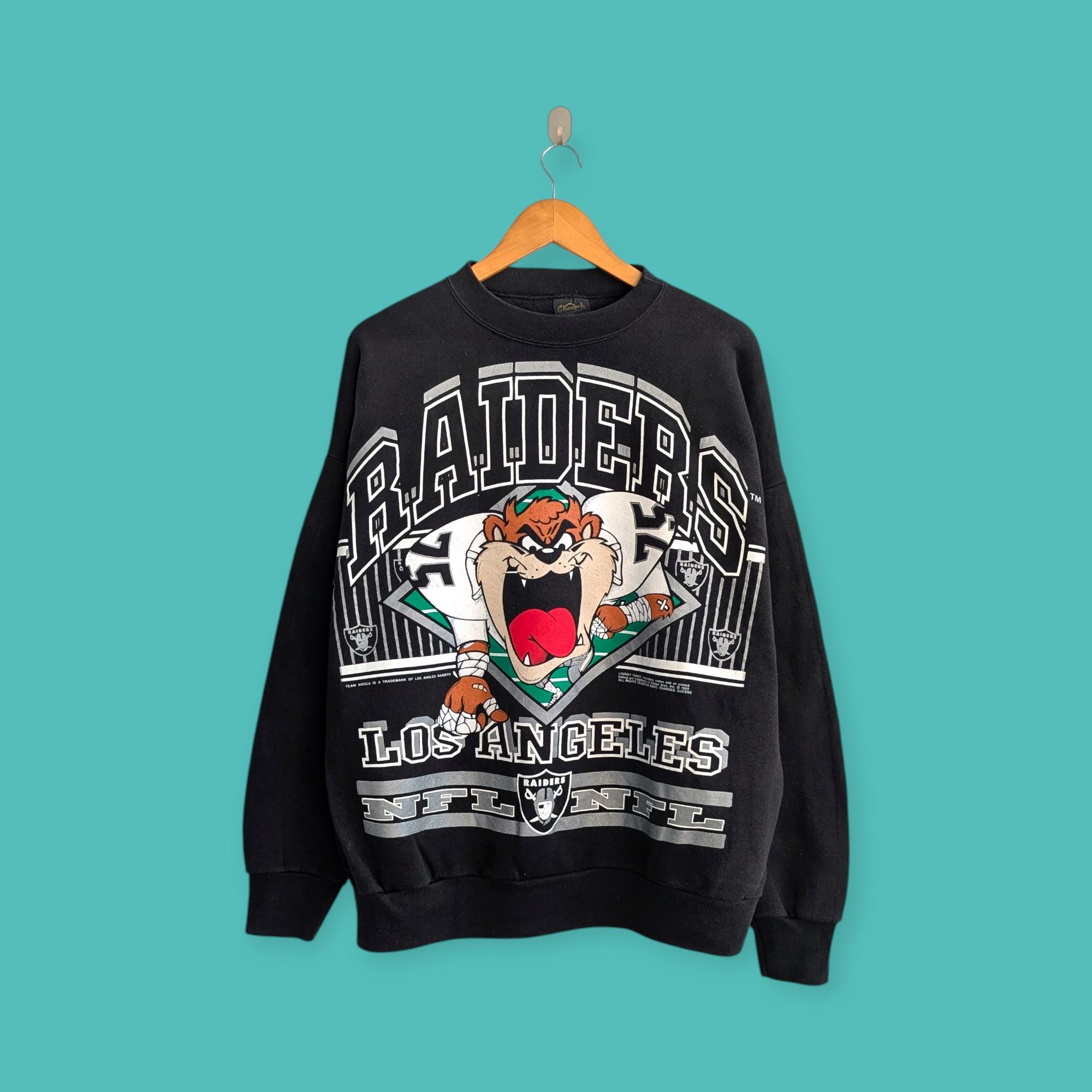 Vintage 1992 Los Angeles Raiders Big Image Sweatshirt Tasmanian