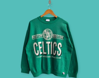 vintage 90s Boston Celtics sweatshirt Boston Celtics crewneck Boston Celtics sweater pullover streewear style nice green colour size large