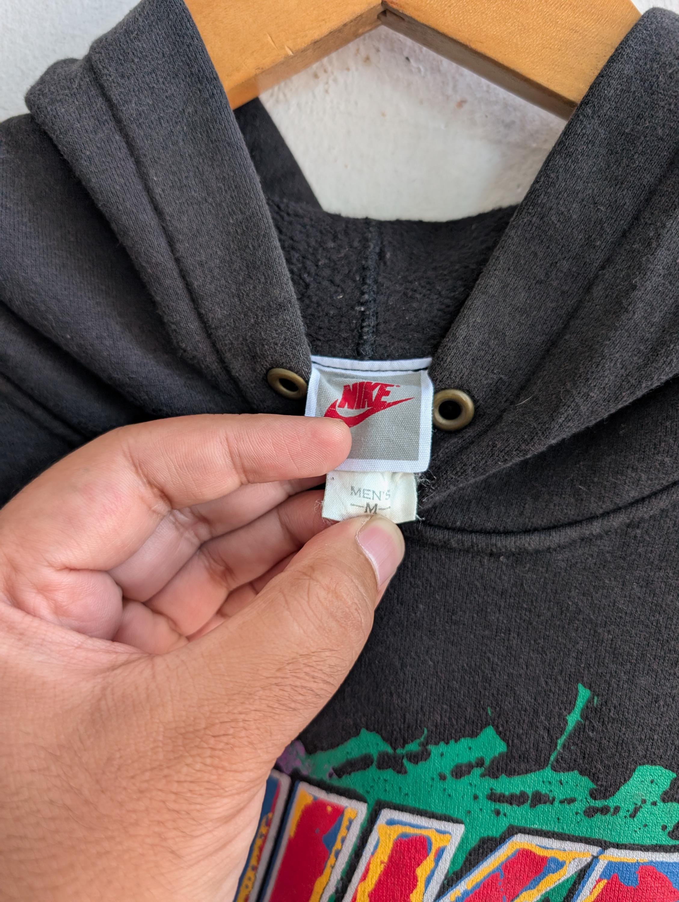 Vintage 90s Nike Air Big Logo Hoodie Nike Swoosh Sweater Pullover 
