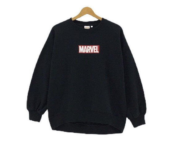 Rare!!! Marvel Medium Box Logo Print Spellout Crew
