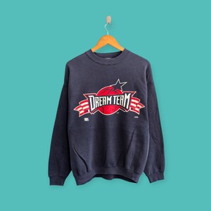 Vintage 90s Dream Team Big Logo Sweatshirt USA Basketball Crewneck